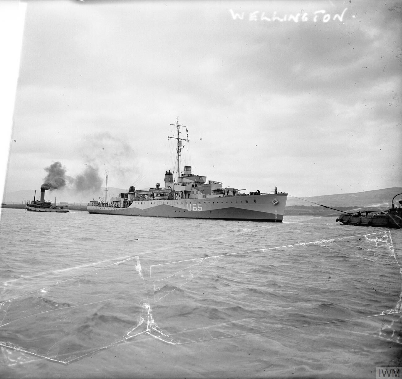 Photograph of British sloop HMS Wellington.