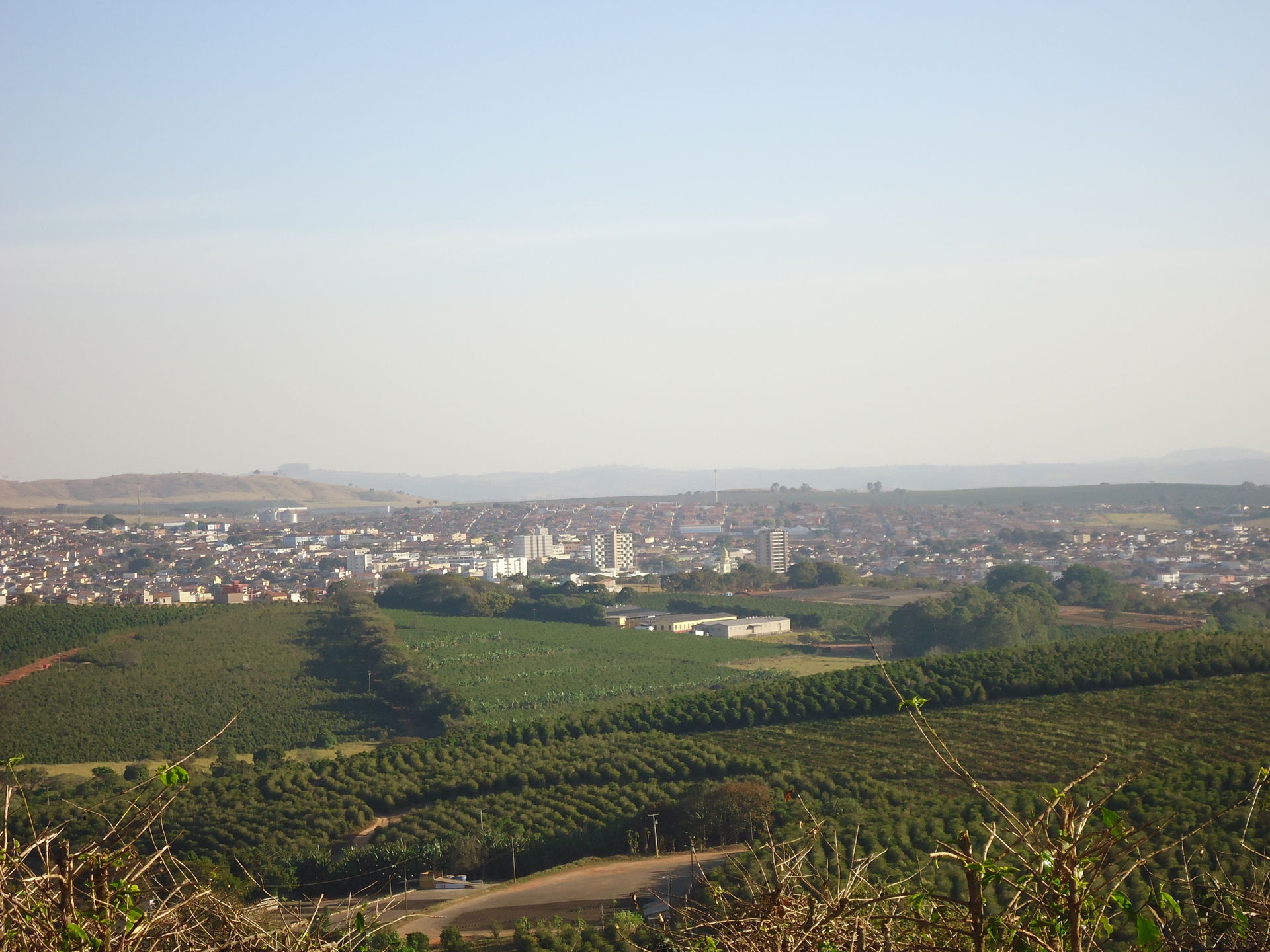 Vista de Três Pontas, no sul de minas.