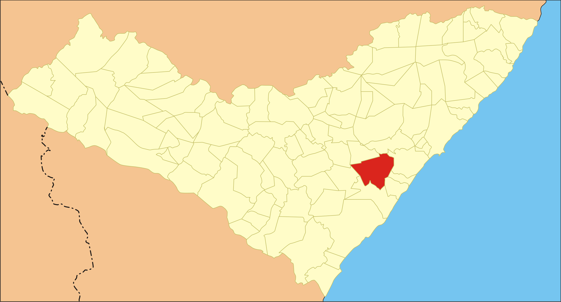 City localization in Alagoas