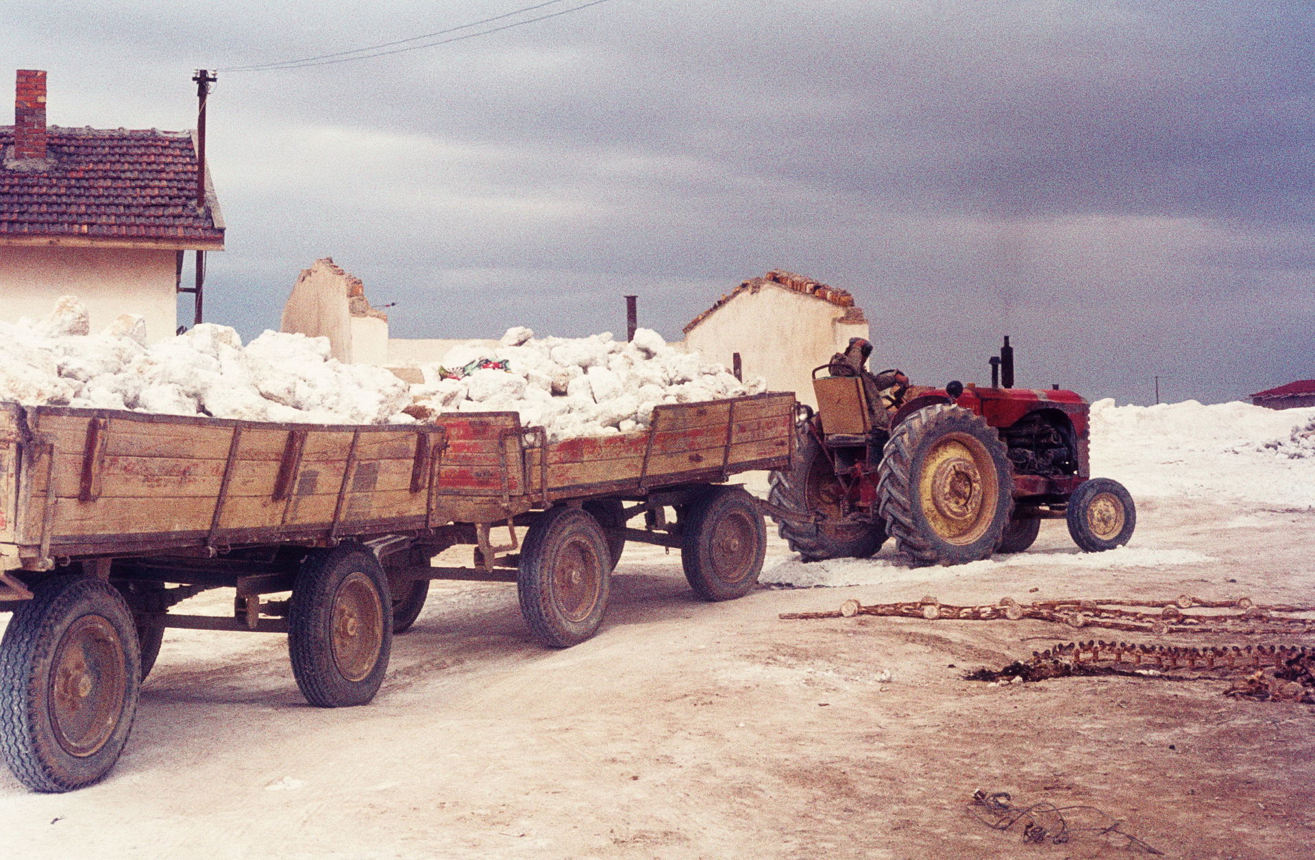 In den 1970er Jahren wurde das in der Saline gebrochene Salz mi…