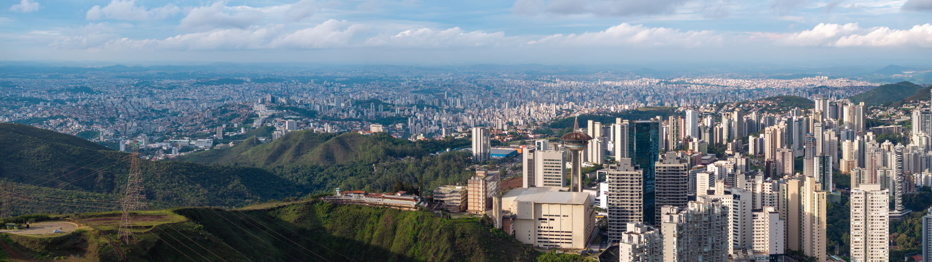 Aerial photo of Belo Horizonte from the south