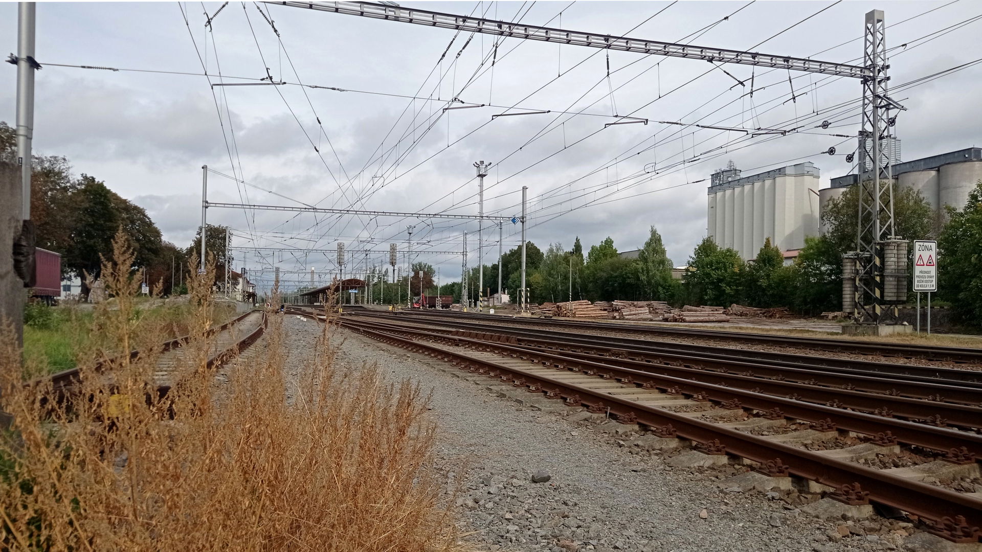 Train station in Svitavy, Pardubice Region, Czechia
