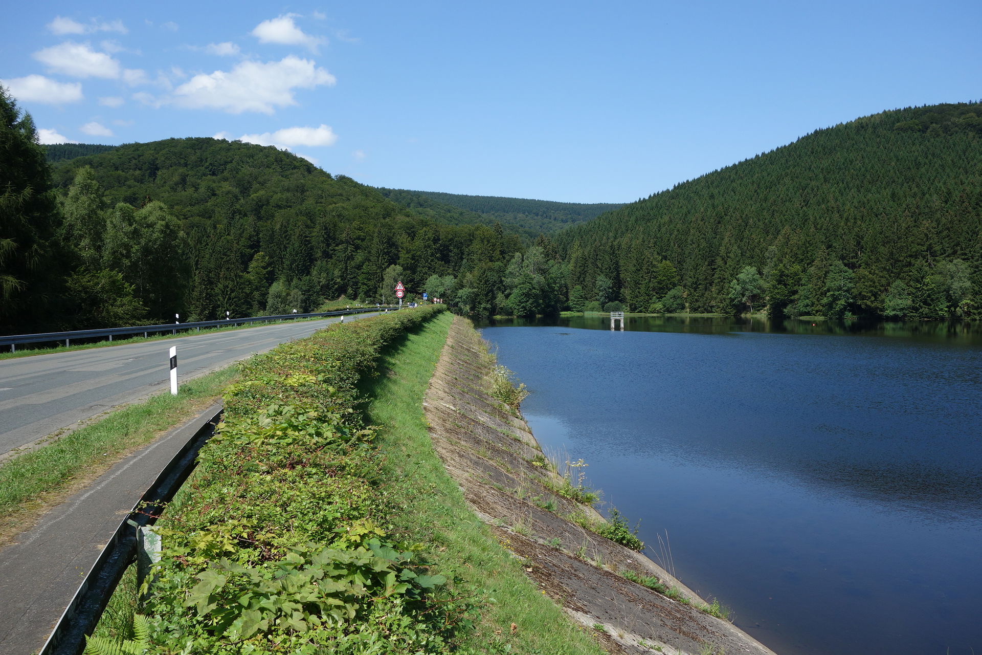 pre dam of Söse dam, Germany