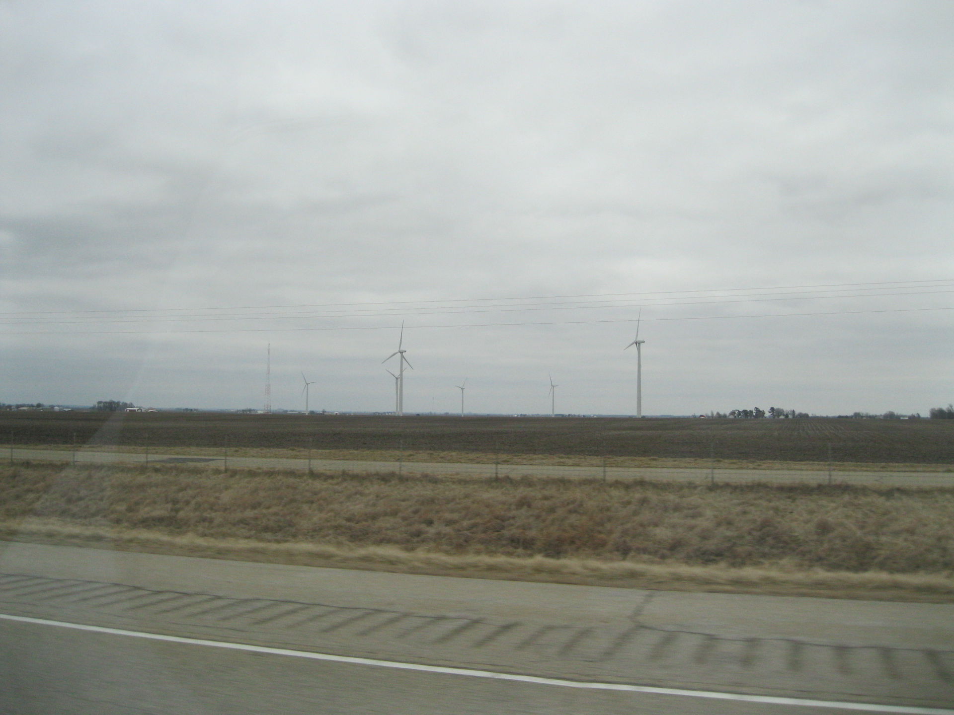 This photo shows a small portion of the wind farm near Emden, I…