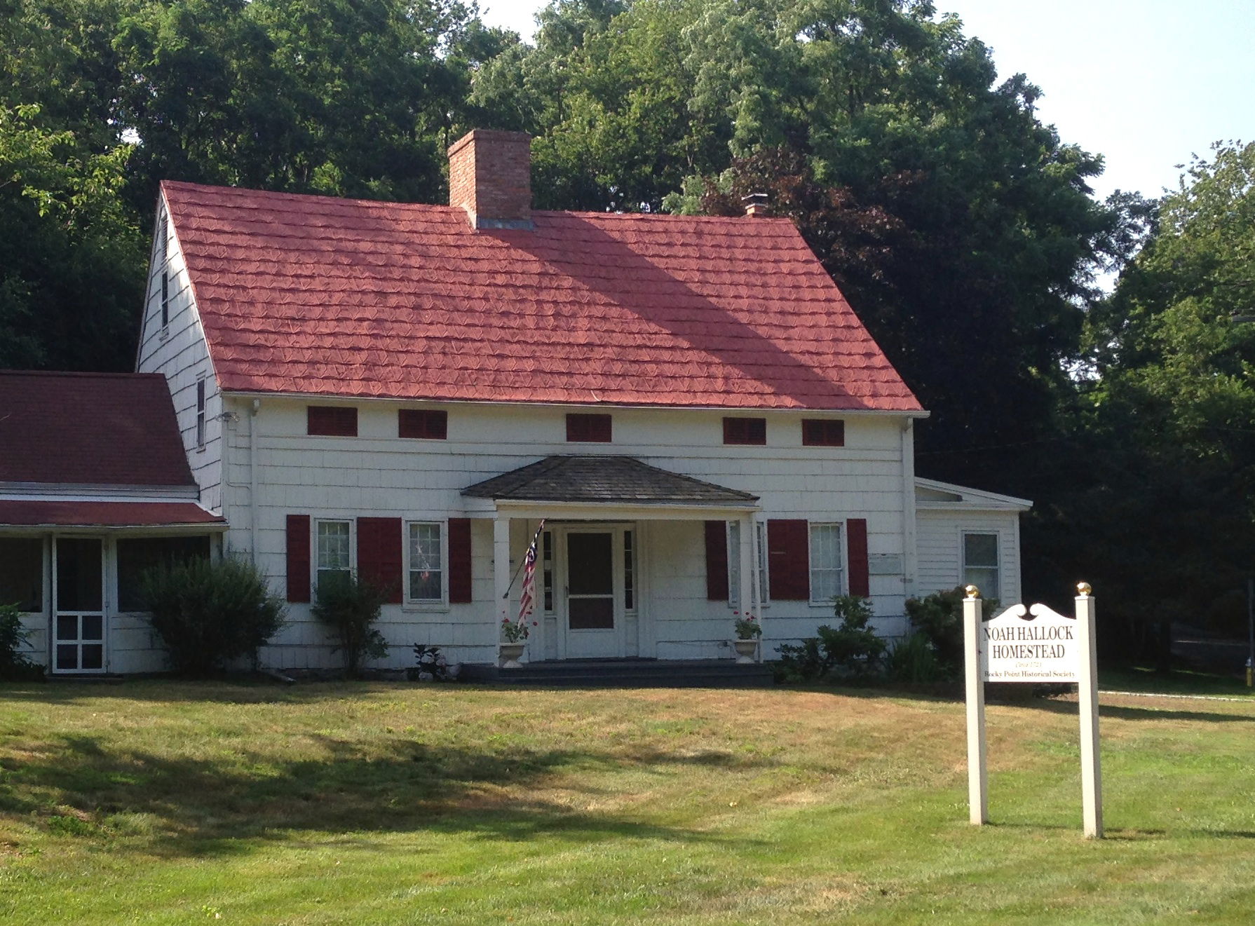The c. 1721 Noah Hallock homestead, the oldest extant structure…