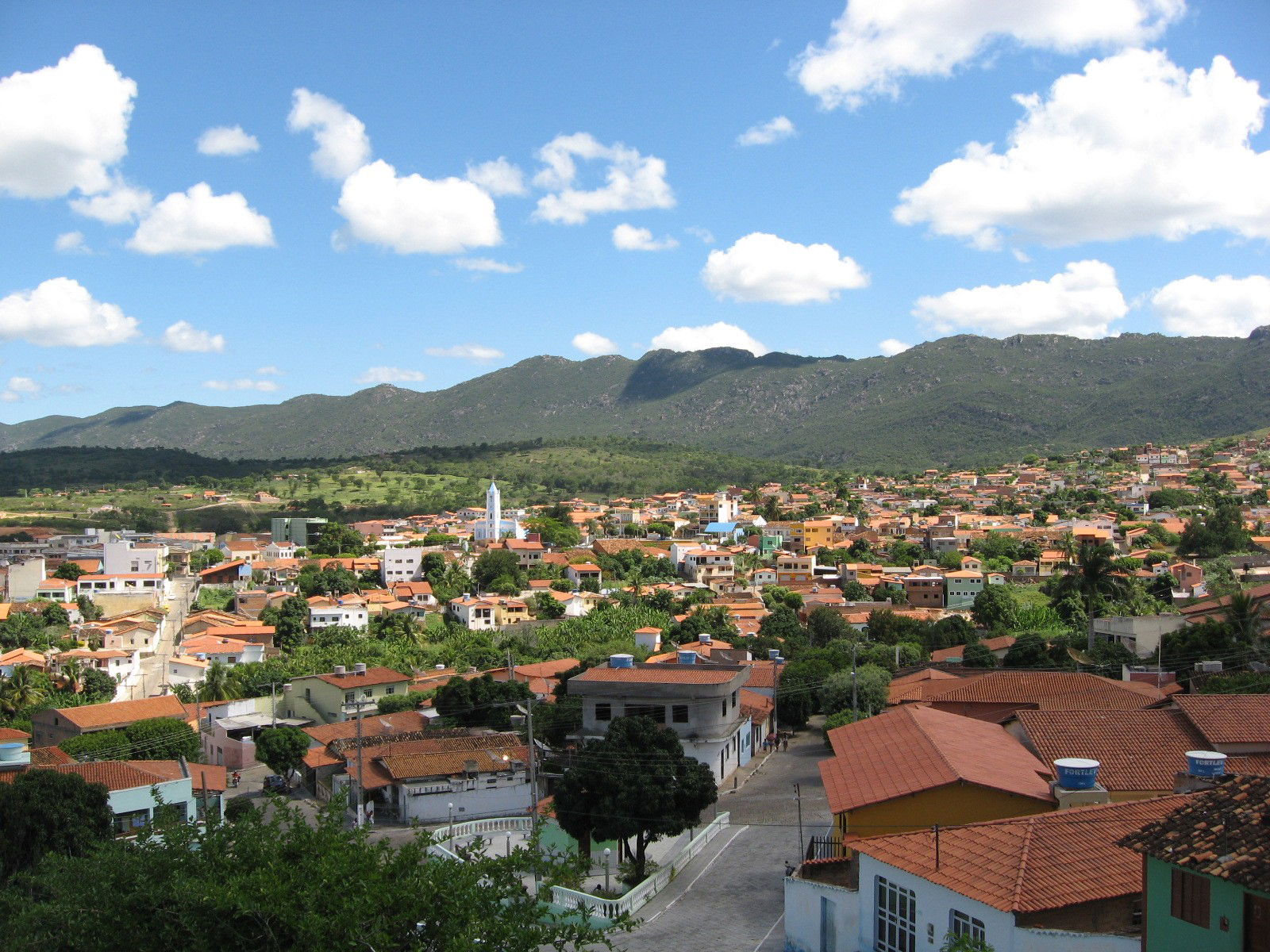 Vista da cidade baiana de Macaúbas.