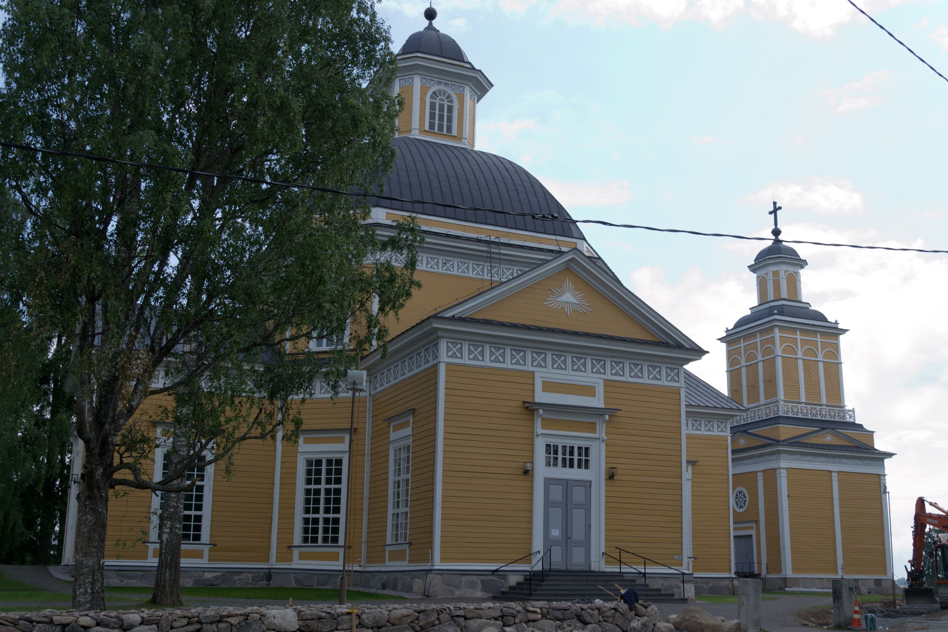 Veteli Church (built in 1843) and belfry (built in 1859) in Vet…