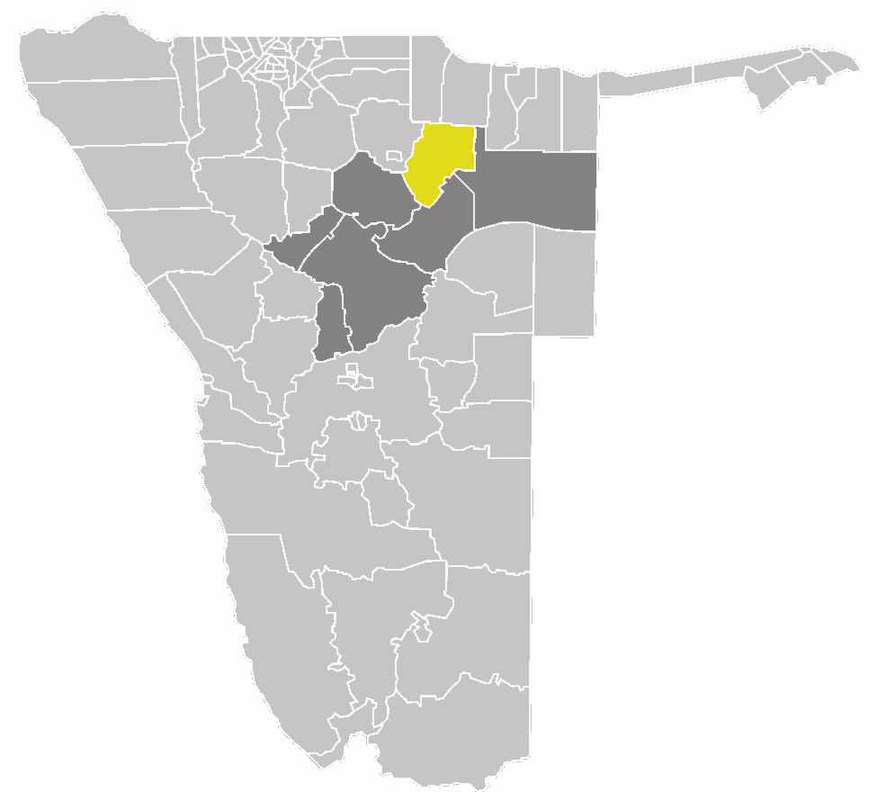 map of the Grootfontein constituency within the Otjozondjupa re…