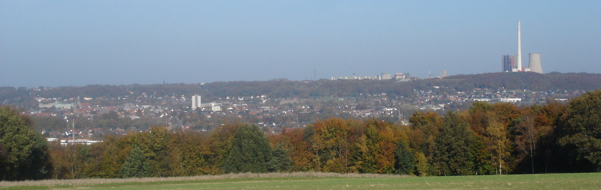 City-panorama of the city of Ibbenbüren, taken from the Dörenth…