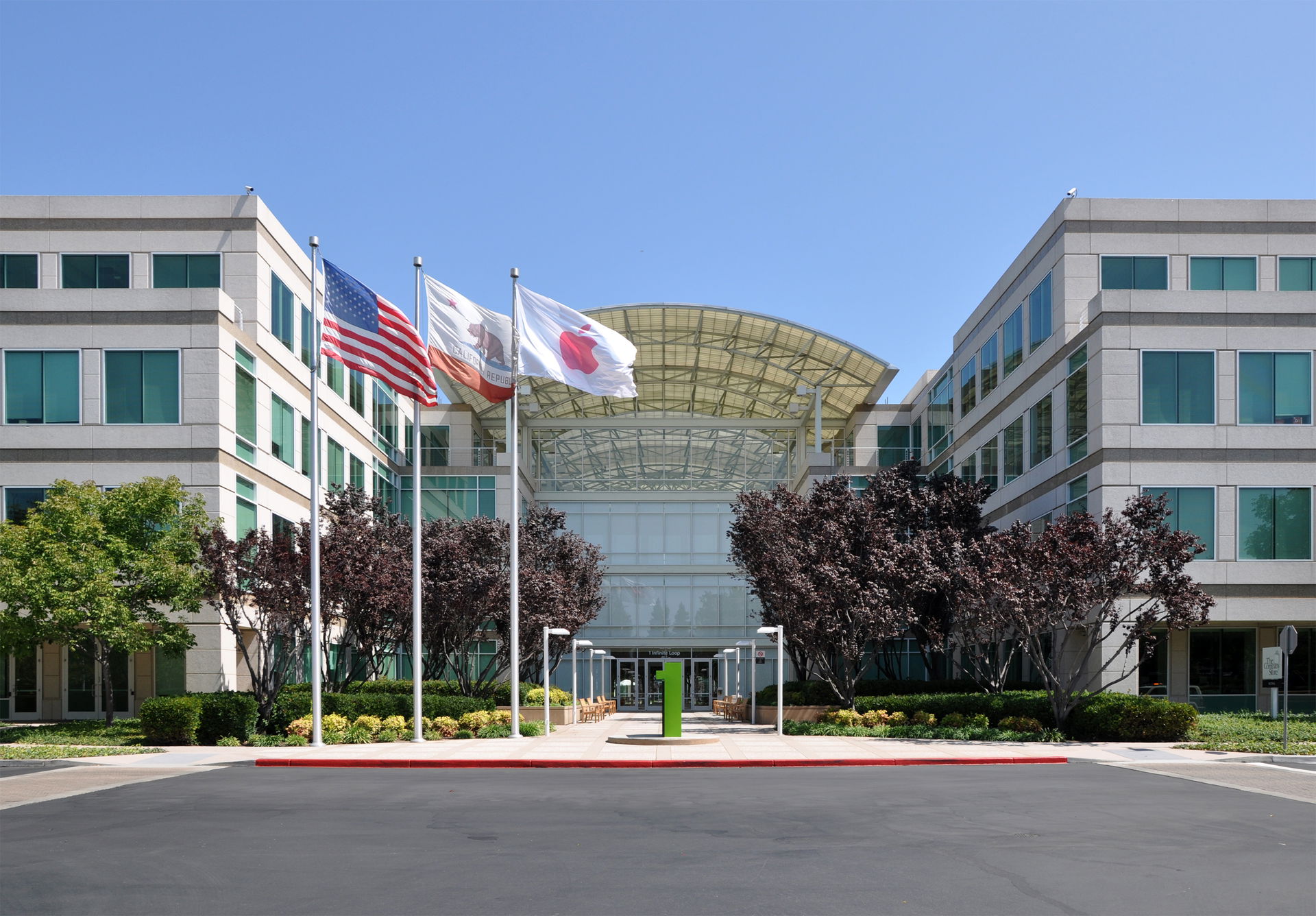 Apple's headquarters at Infinite Loop in Cupertino, California,…