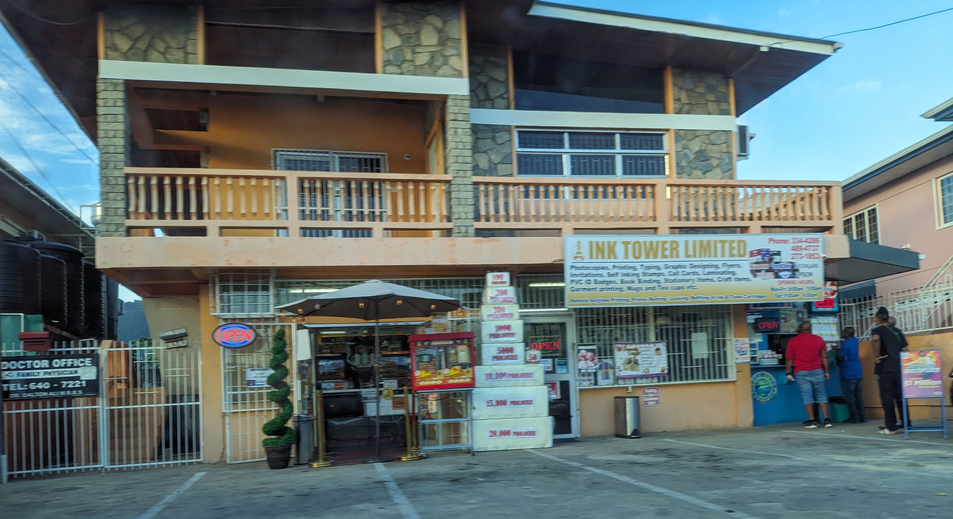 Ink tower ltd and NLCB bullerman lotto booth Eastern Main Road,…