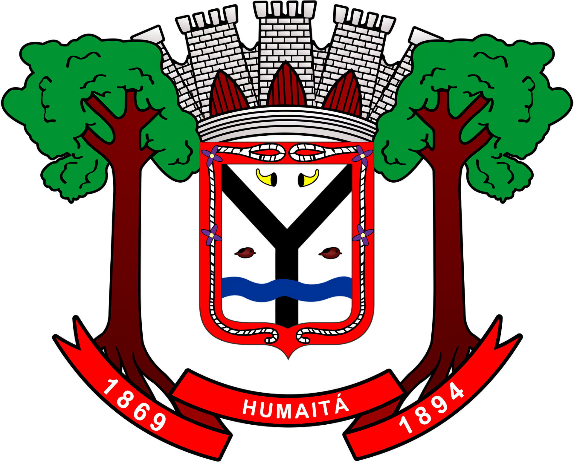 Brasão de Humaitá - AM, em alta qualidade.