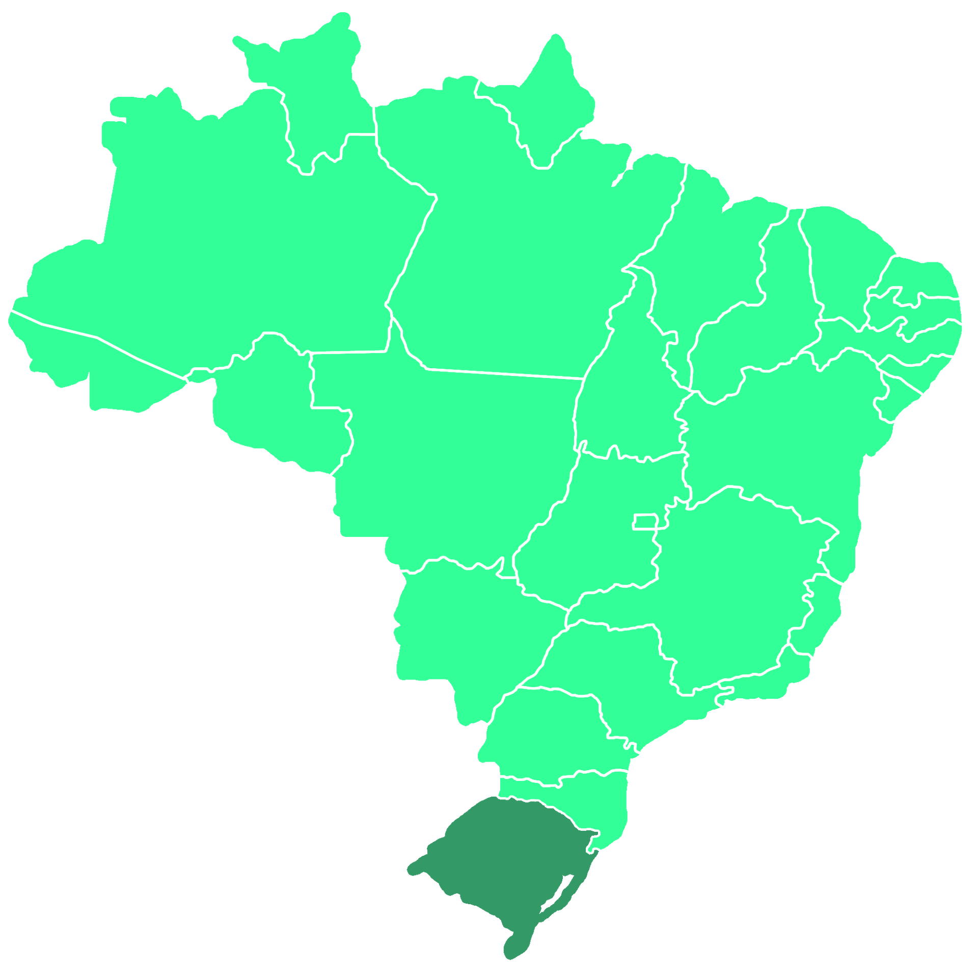 Location of the state within Brazil.