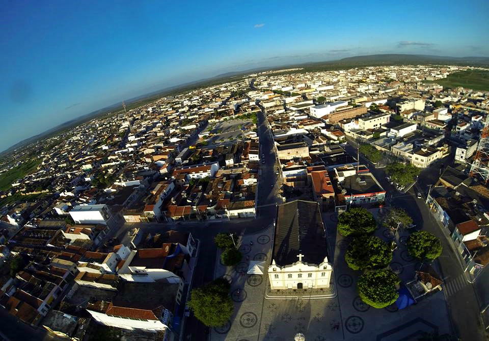 Foto aérea da cidade de Tobias Barreto