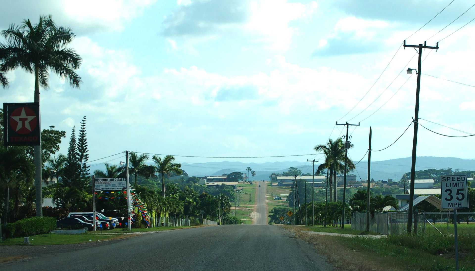 This is the main drag at Spanish Lookout, Belize. On Sunday it …