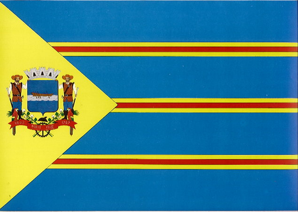 Flag of Porto Feliz, São Paulo, Brazil