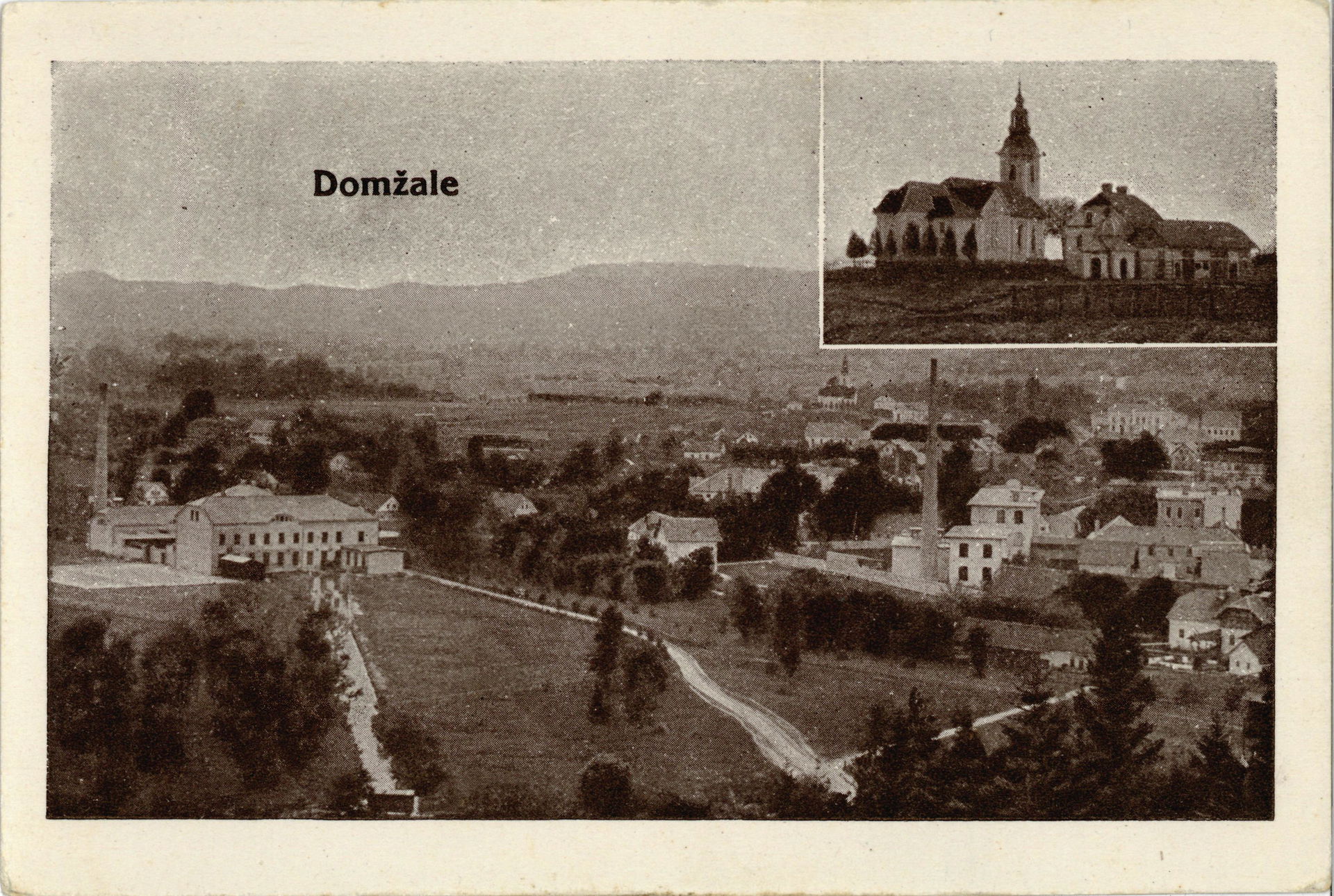 Razglednica Domžal.