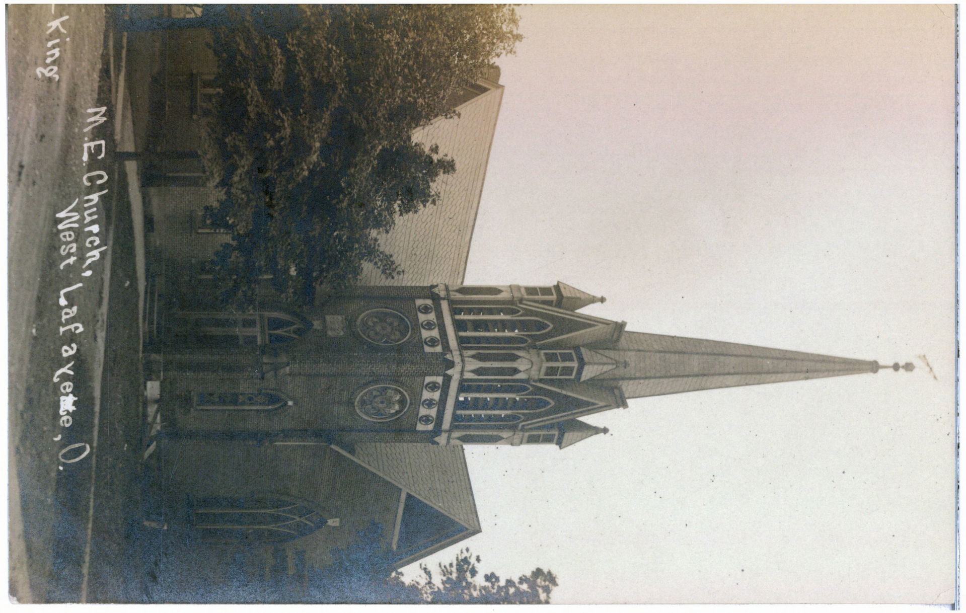 View of the Methodist Episcopal Church located in West Lafayett…