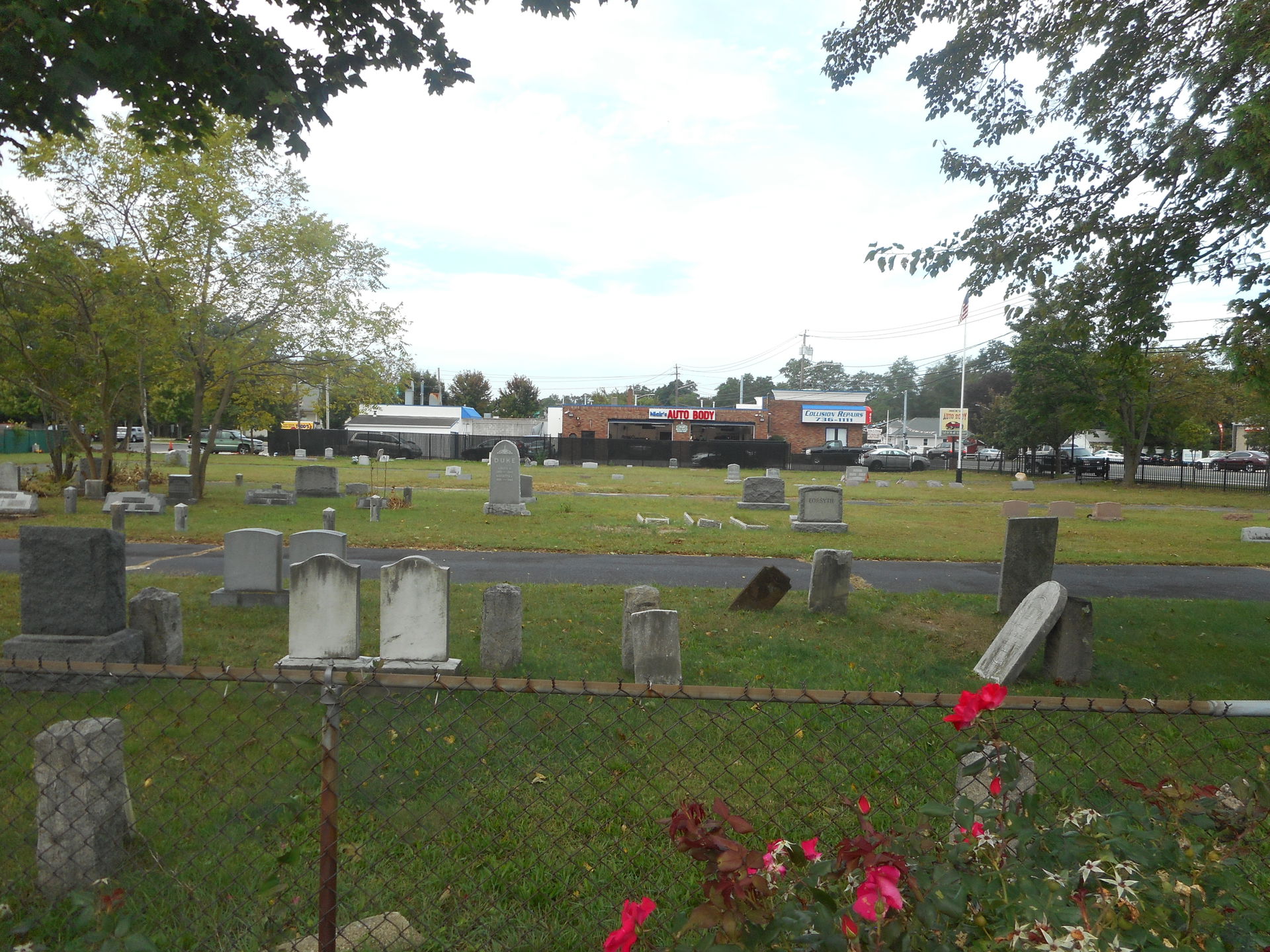 The historic Selden Cemetery on New York State Route 25 in Seld…
