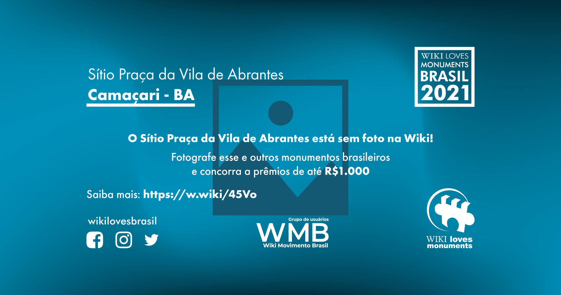 Arte de divulgação para o Wiki Loves Monuments - monumentos sem…