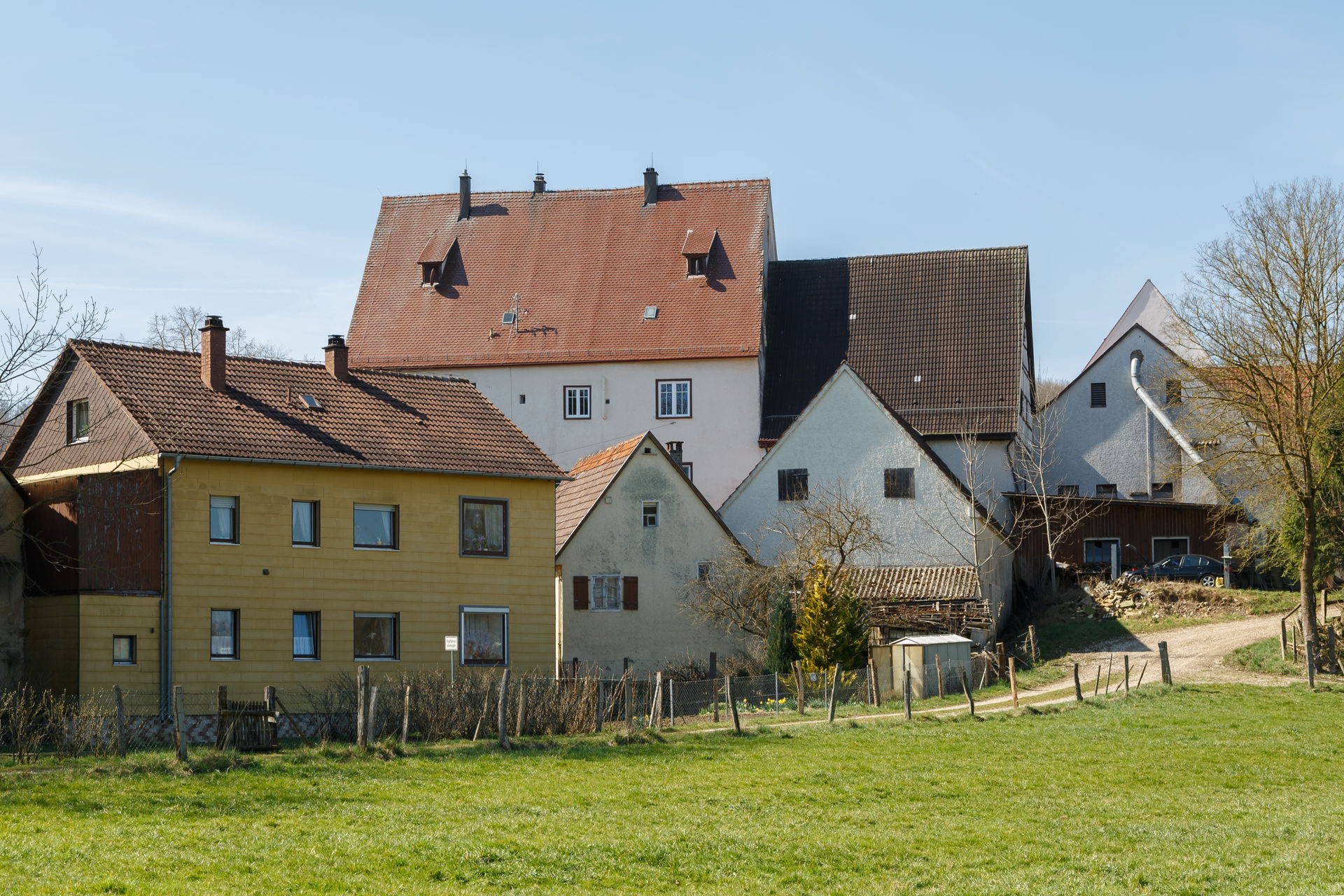 Anhausen, Baden-Württemberg, Germany: Compound of the former Mo…