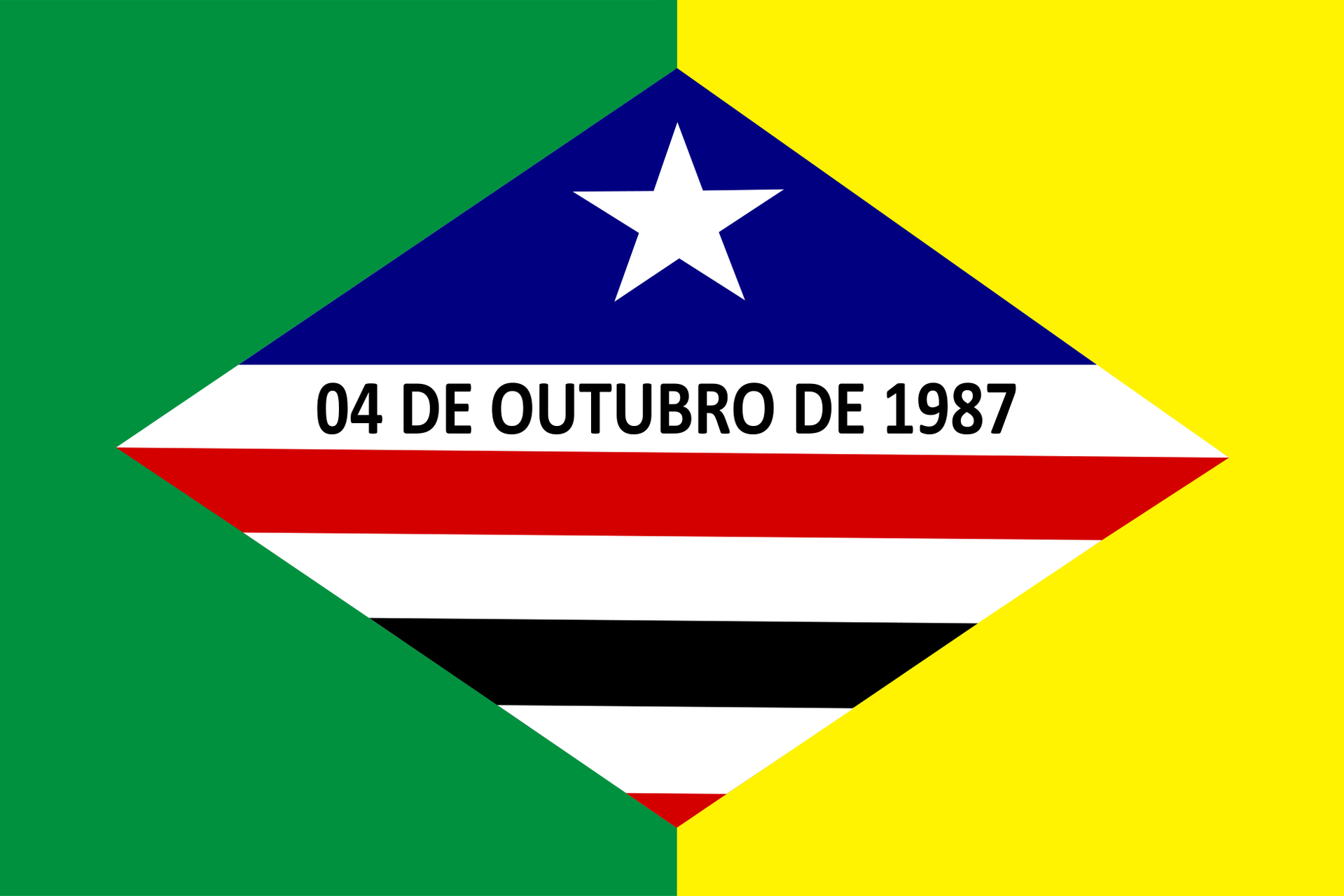 Flag of Zé Doca, Maranhão, Brazil.