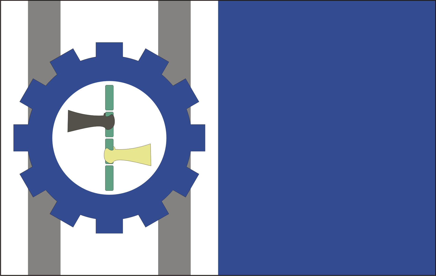 Flag of Atalaia, Alagoas, Brazil.