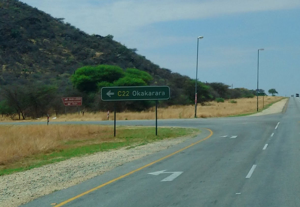 Okakarara - Turn Left - Route C22 - Namibia