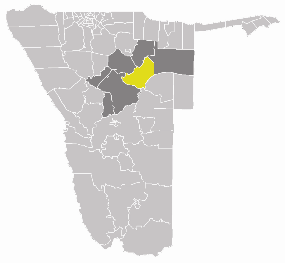 map of the Okakarara constituency within the Otjozondjupa regio…