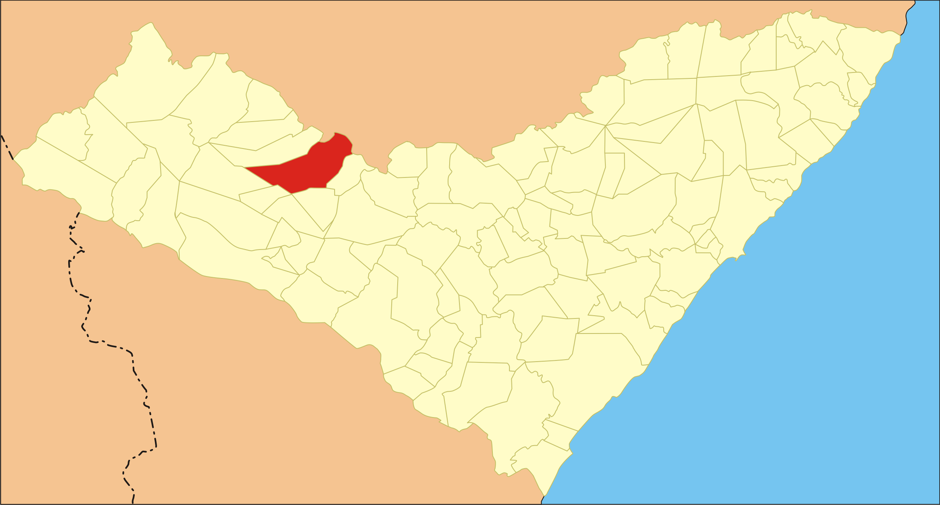 City localization in Alagoas