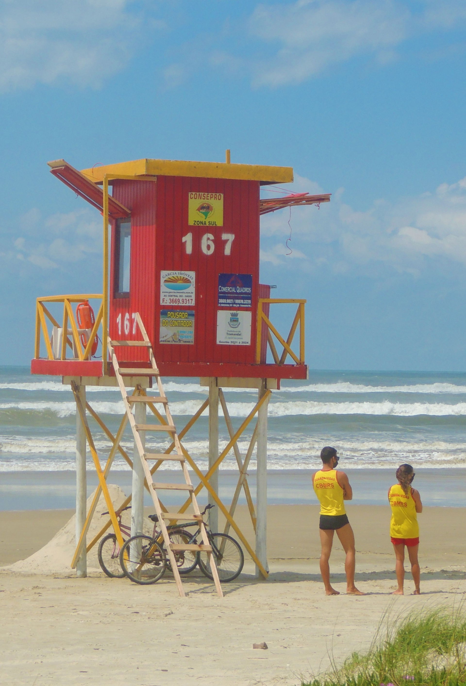 Guarita Central da praia de Oásis - Tramandaí - RS. 2021.