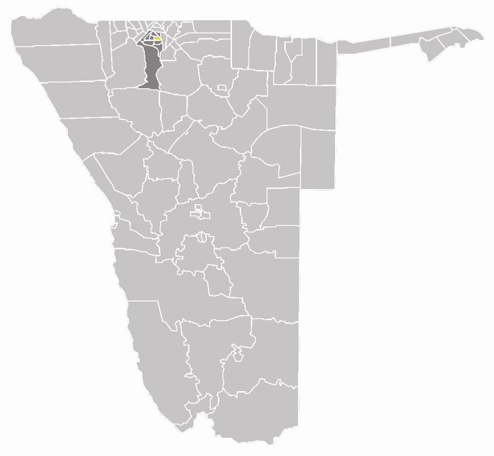 map of the Ondangwa constituency within the Oshana region, Nami…