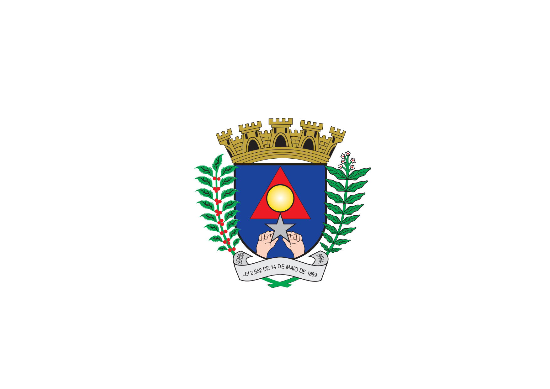Bandeira do município brasileiro de Seabra, localizado no estad…