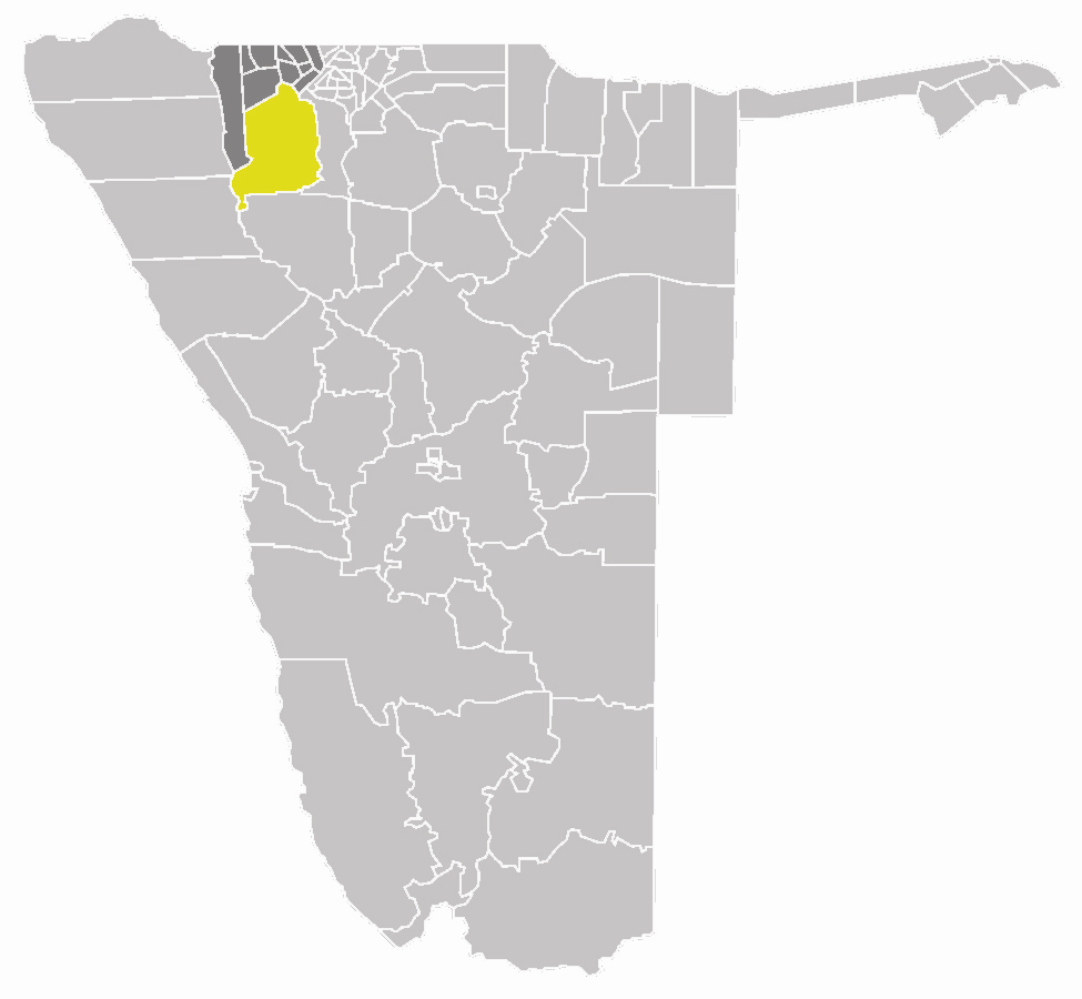 map of the Okahao constituency within the Omusati region, Namib…