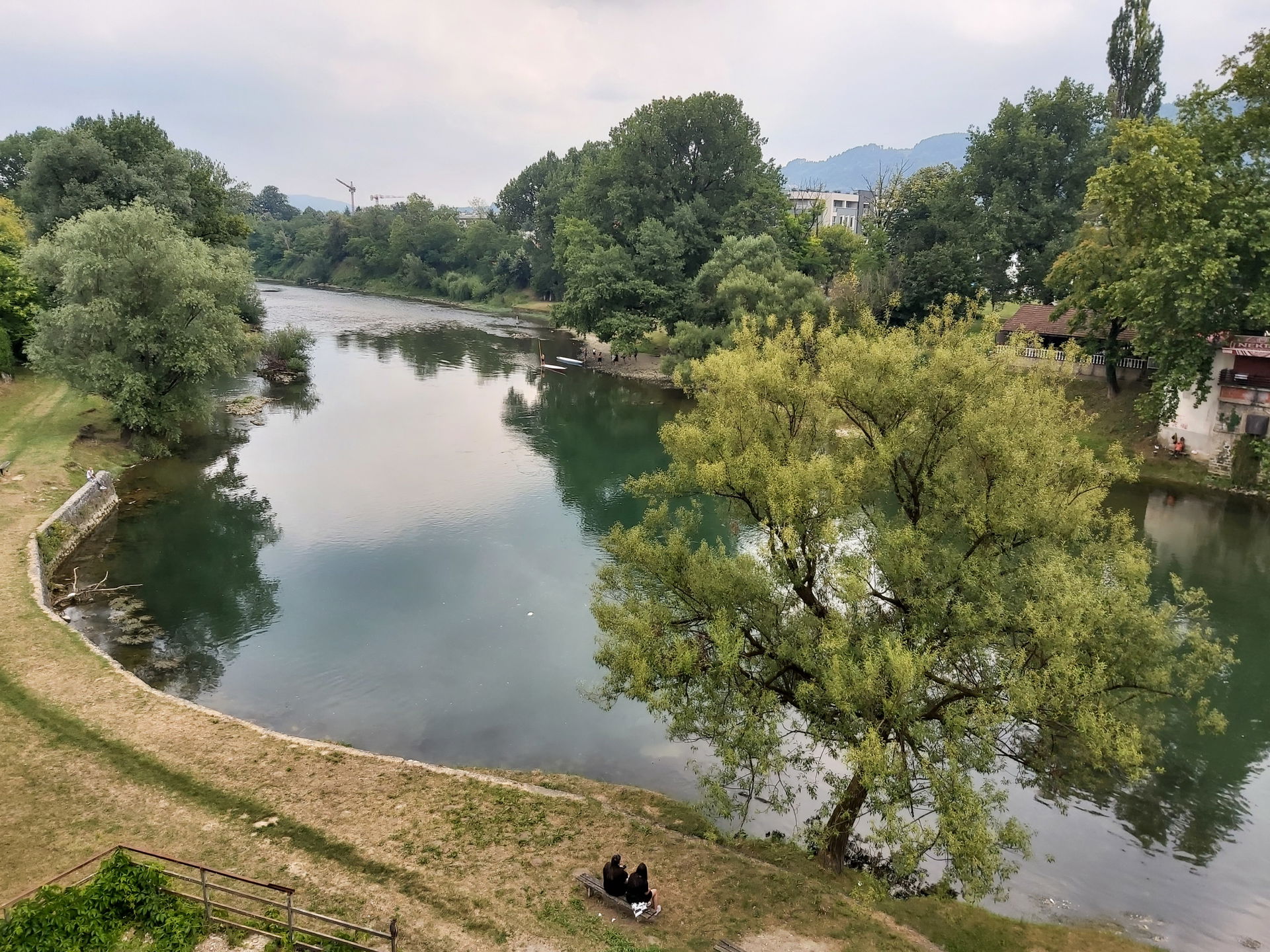 Vrbas, view from Kastel, Banja Luka