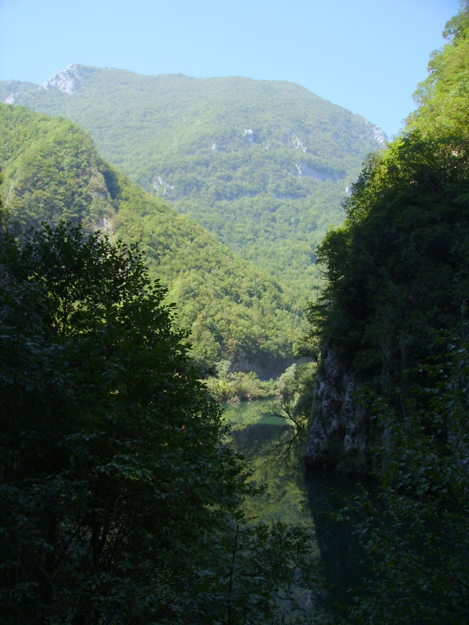 In the gorge of Vrbas River north of Jajce, Bosnia.