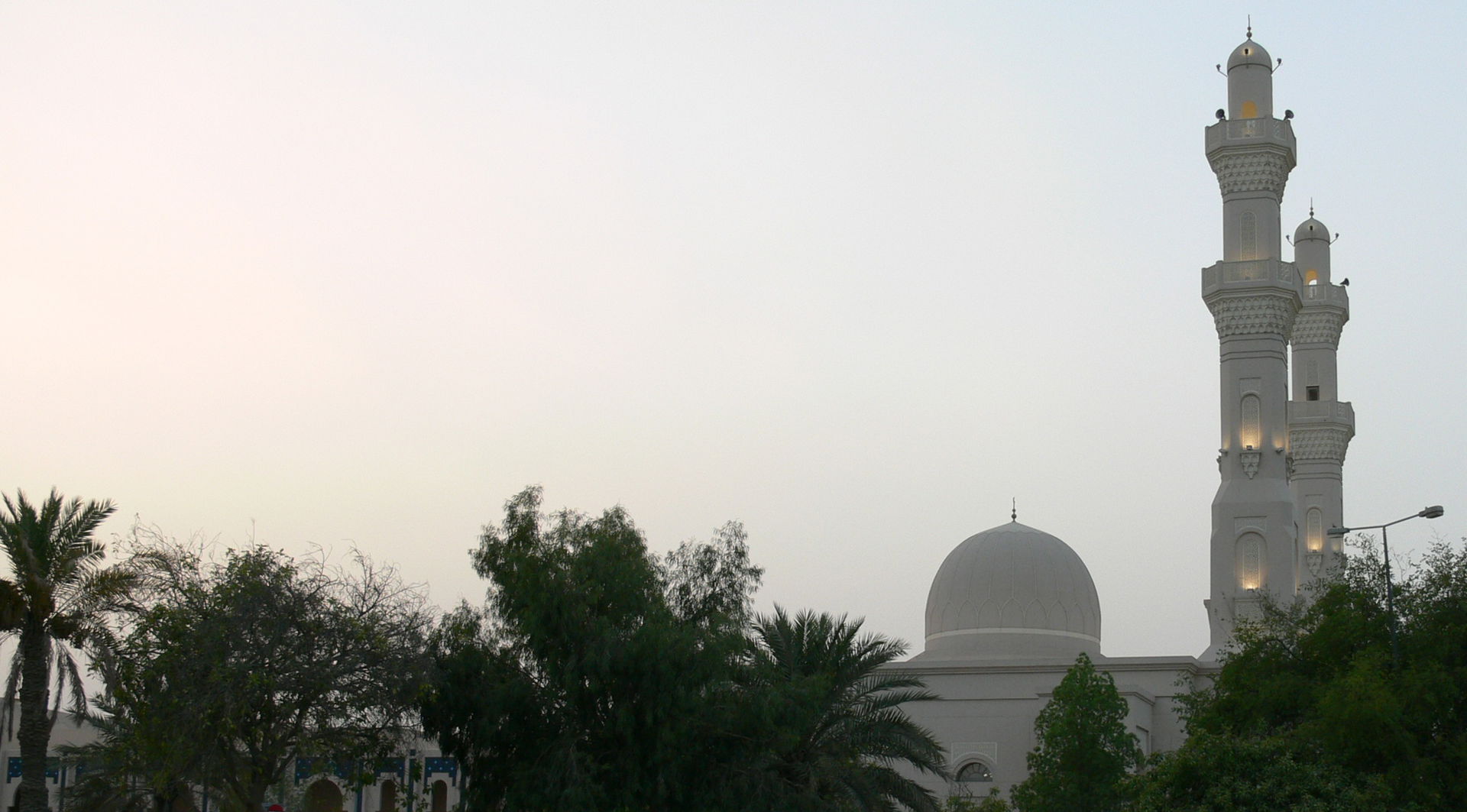 Isa Town Masjid before sunrise.
