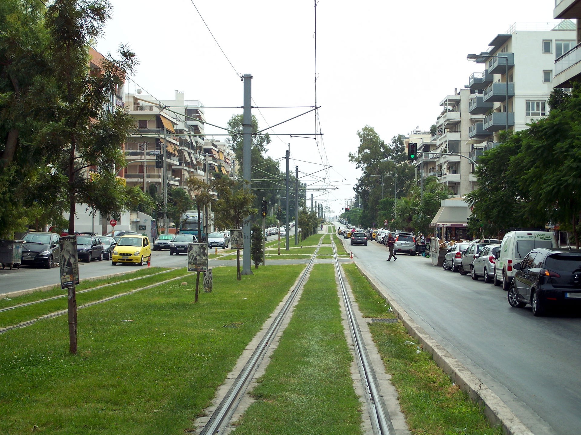 Eleftheriou Venizelou Ave., main street of Nea Smyrni in Athens.