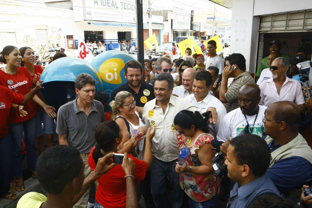 Aécio Neves e Itamar Franco, candidatos ao Senado pela coligaçã…