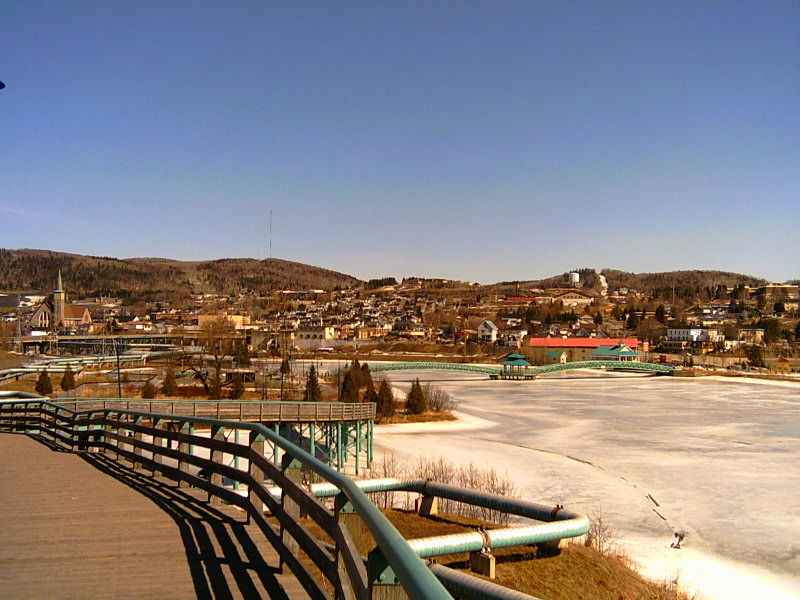 Edmundston; View of the Madawaska River.
