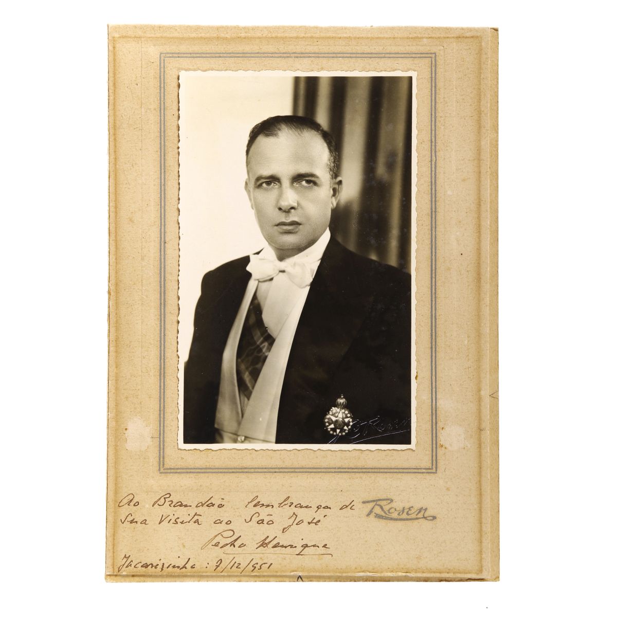 Foto autografada por Pedro Henrique de Orleans e Bragança em Ja…
