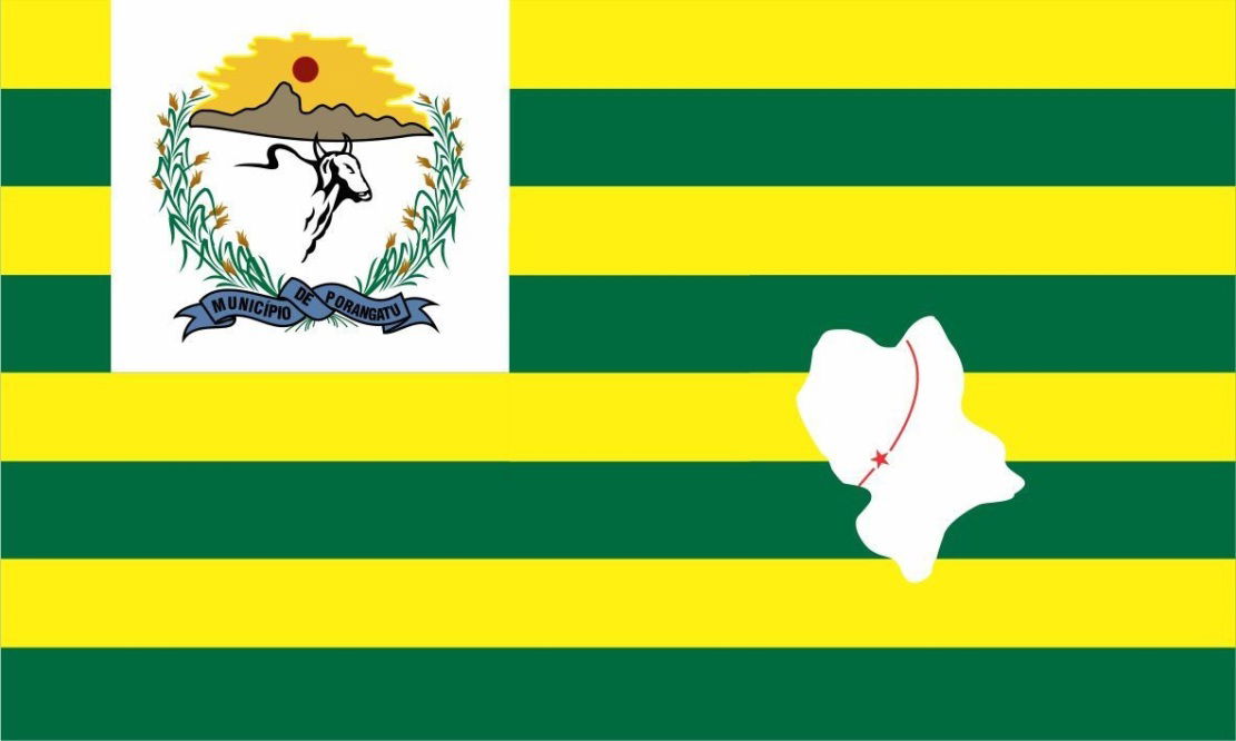 Domínio Público, Bandeira Municipal de Porangatu, Goiás.