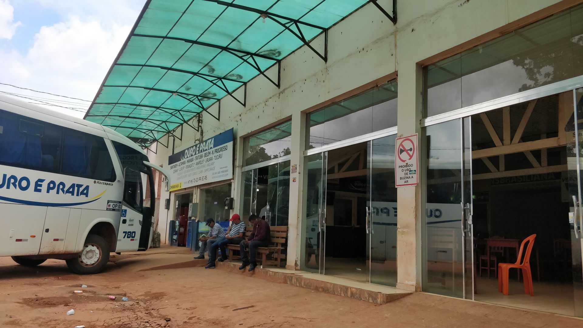 Bus terminal of Rurópolis, Pará, Brazil