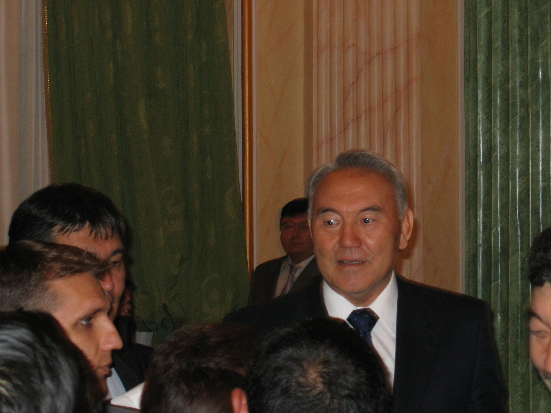 Nursultan Nazarbayev in Taldykurgan, 29 September 2005.