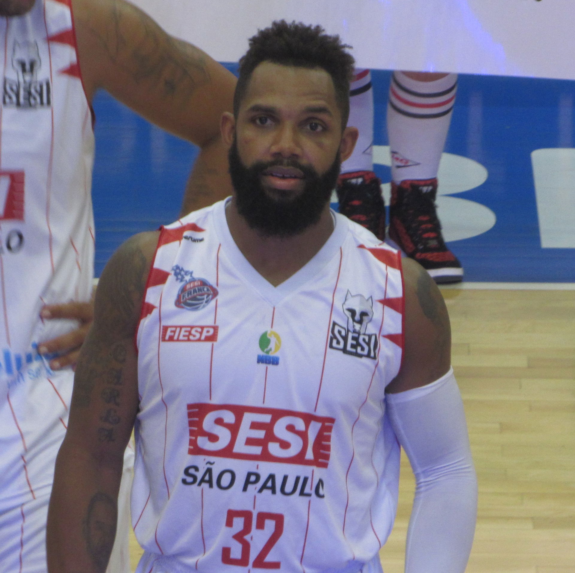 Imagem de David Jackson capturada durante o jogo entre Franca B…