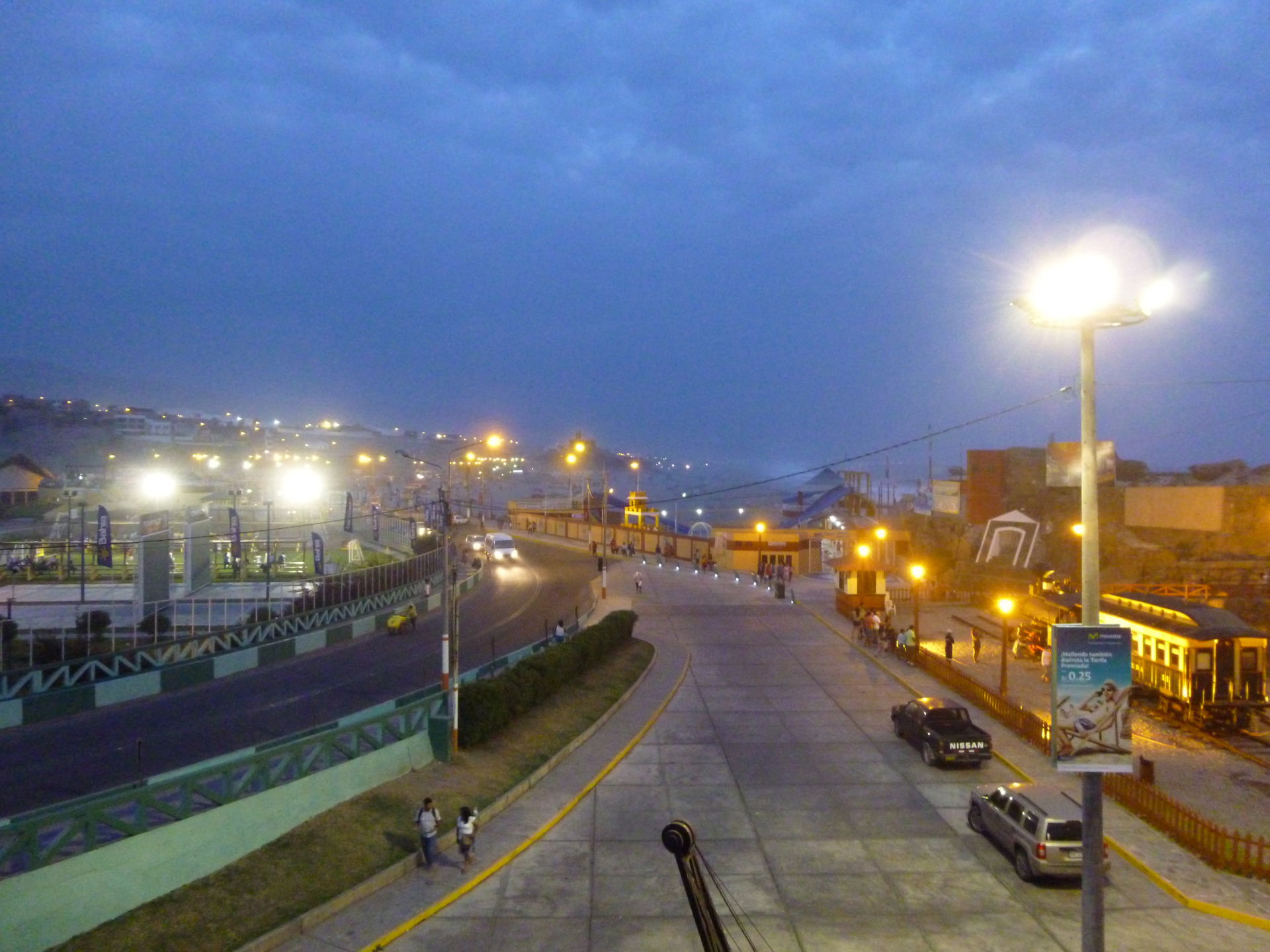 Vista de la parte baja hacia la Primera Playa de Mollendo.