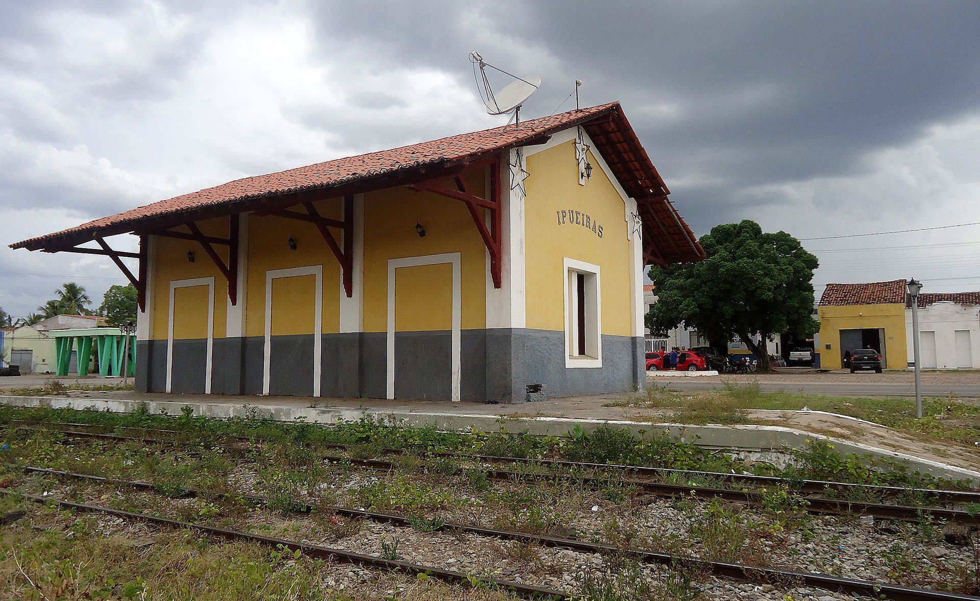 Bem ferroviário valorado/tombado pelo IPHAN na cidade de Ipueir…