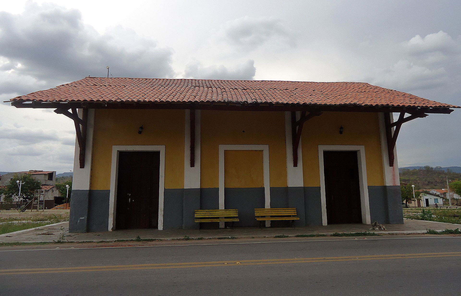 Bem ferroviário valorado/tombado pelo IPHAN na cidade de Ipueir…