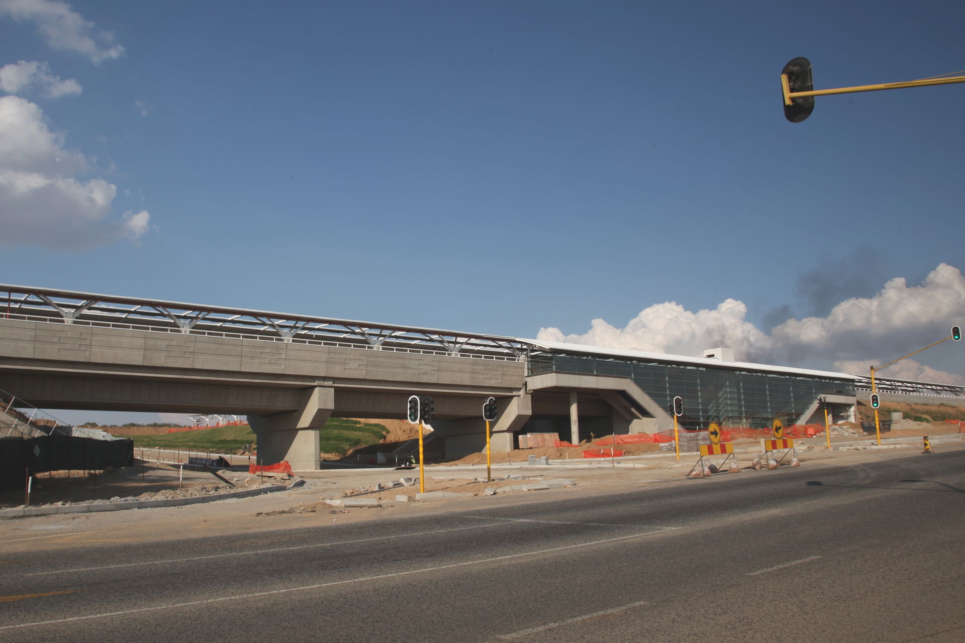 Midrand Gautrain station under construction. May 2010