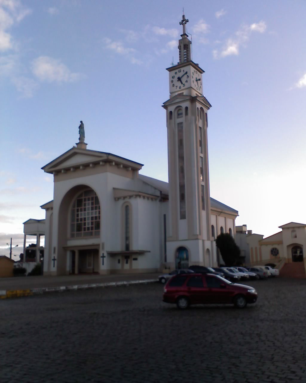 Igreja Matriz, no centro da cidade de Curitibanos no estado de …